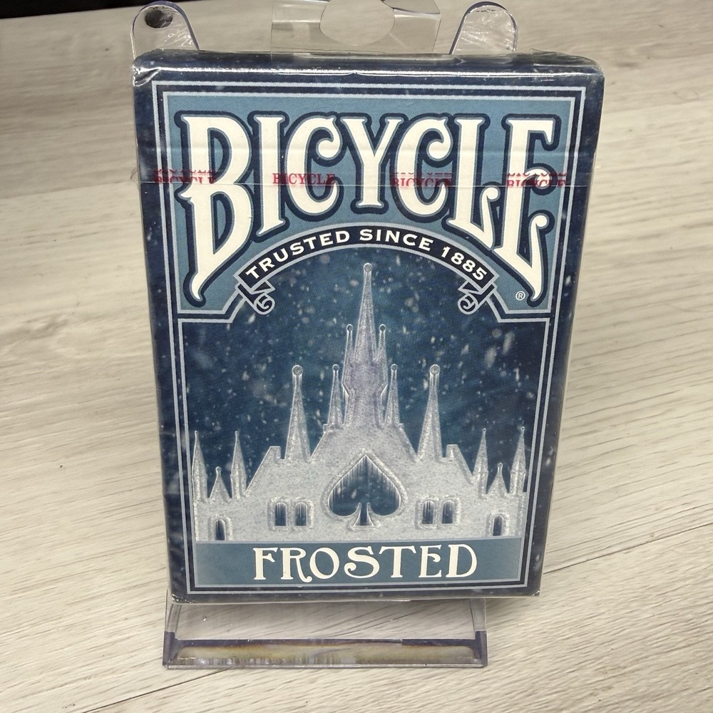 Bicycle Frosted Playing Cards Sealed New 2019 Collectible Deck Blue White